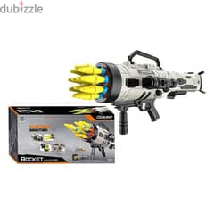 Battery Operated Toy Rocket Launcher Gun With Bullets 0
