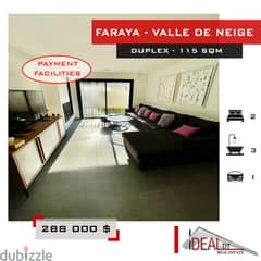 PAYMENT FACILITIES Chalet Duplex for sale in Faraya 115SQM ref#NW56311 0