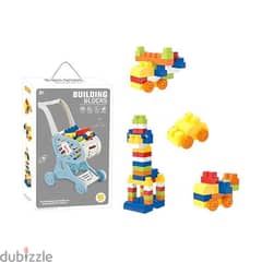 Bulding Blocks Set With Trolley Stroller 60 Pcs 0