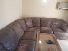 Italian leather sofa 0