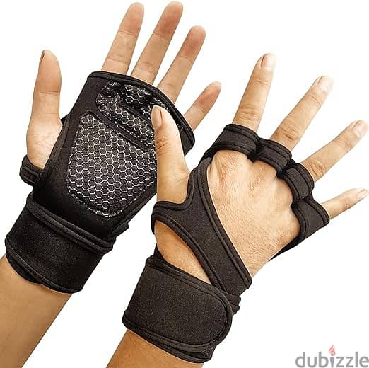 Sky-Touch Sports Cross Training Gloves, Fitness Gloves With Wrist Supp 1