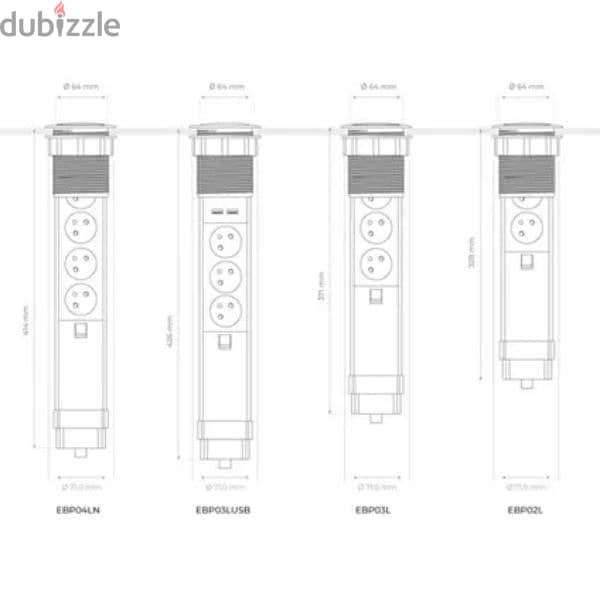 aluminium pop up extension lead 4