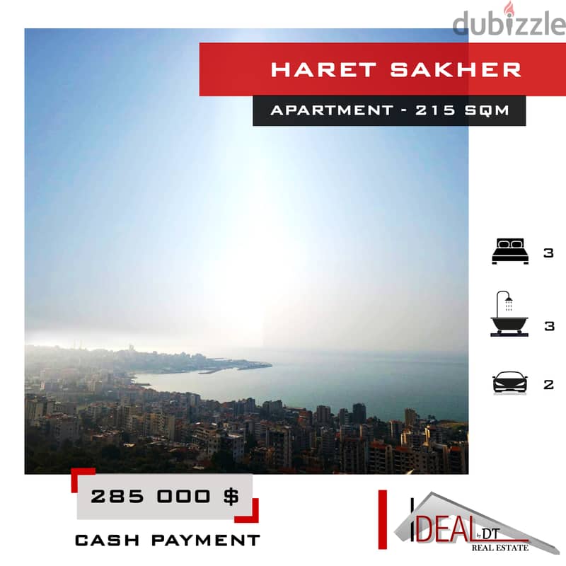 Apartment for sale in Haret sakher 215 sqm ref#JH17278 0