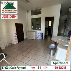 57000$ Cash Payment!! Apartment for sale in Jdeideh!! 0