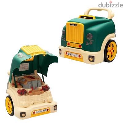 Driving Electric DIY Repair Big Truck Constructing Set