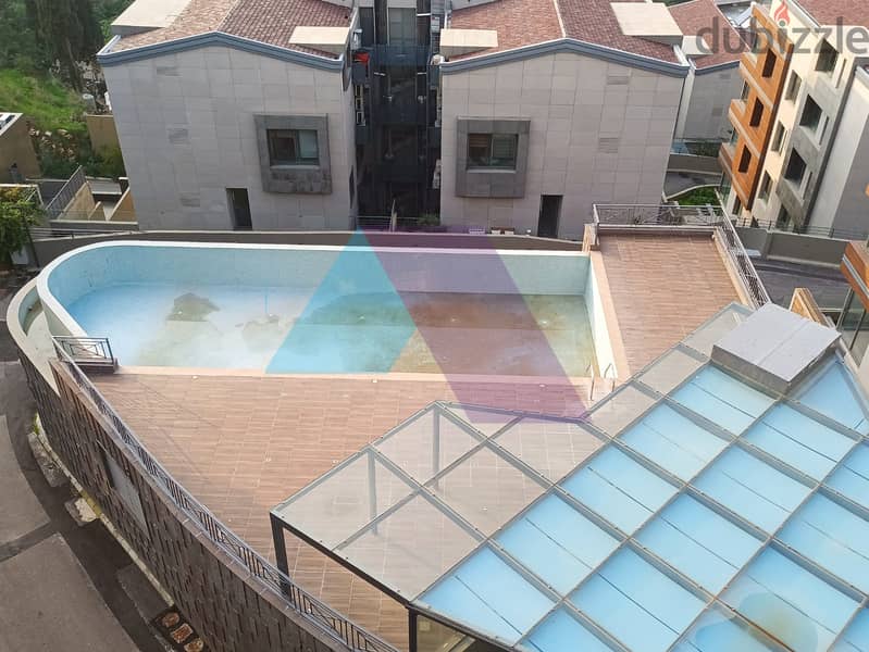 Lux 190 m2 apartment+15 m2 terrace+pool+open view for sale in Louayzeh 2