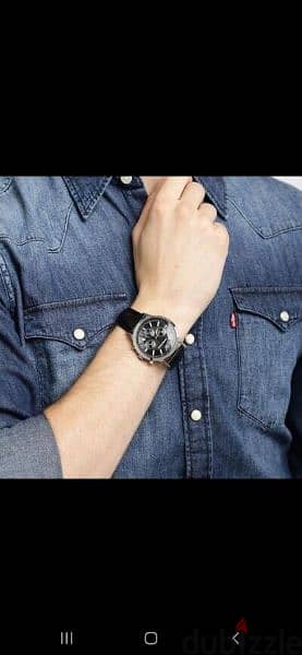 Emporio Armani original watch chronographe black 0