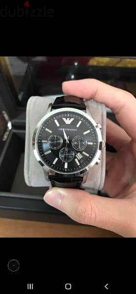 Emporio Armani original watch chronographe black 6