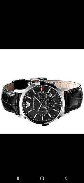 Emporio Armani original watch chronographe black 10