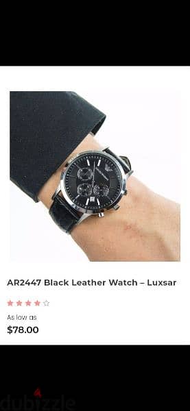 Emporio Armani original watch chronographe black 14