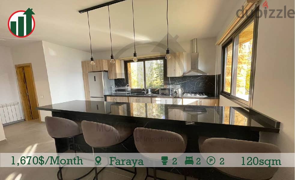Fully Furnished House for rent  in Faraya! 4