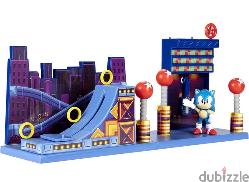 Sonic The Hedgehog Action Figures 2.5" Studiopolis Zone Playset 1