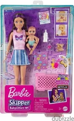 Barbie Skipper Babysitters Inc Crib Playset