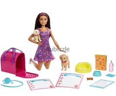 Barbie Doll and Accessories Pup Adoption Playset with Brunette Doll