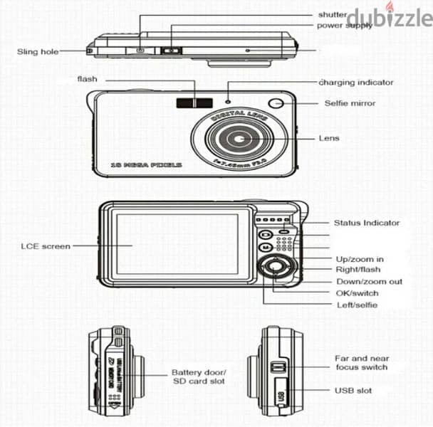 POWER LEAD digital camera 18 MP/ 3 $ delivery 3