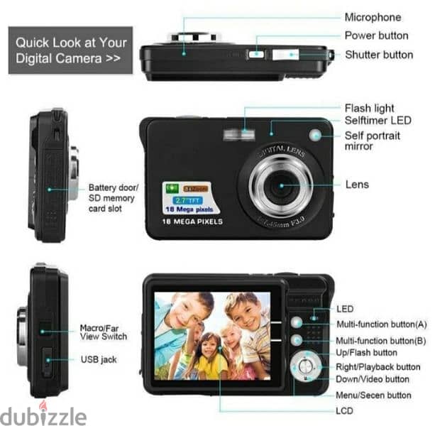 POWER LEAD digital camera 18 MP/ 3 $ delivery 4