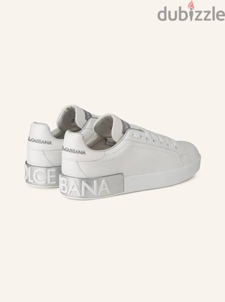 Dolce And Gabbana White And Silver Sneakers - Barely Used In Box 2
