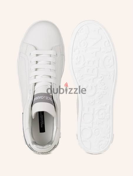 Dolce And Gabbana White And Silver Sneakers - Barely Used In Box 4