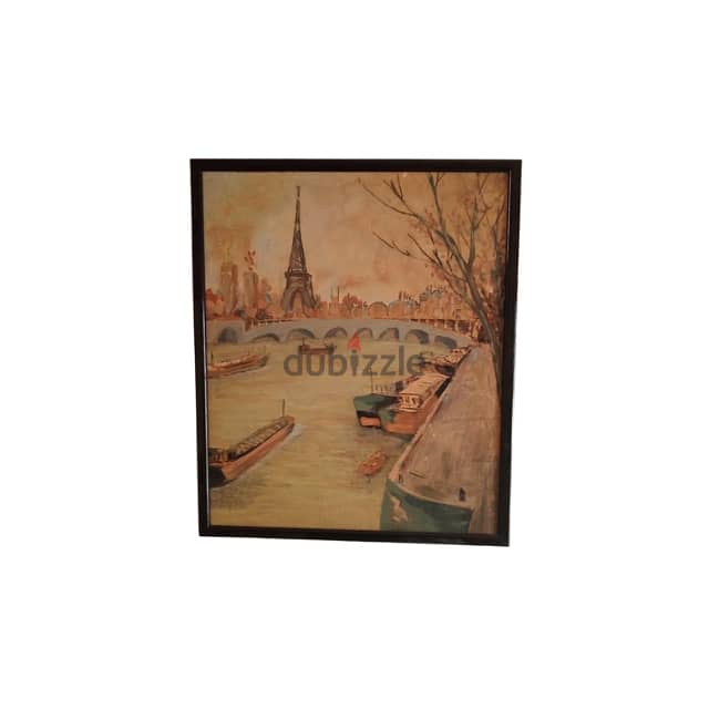 Autumn in Paris Painting, Eiffel Tower Cityscape Art 3