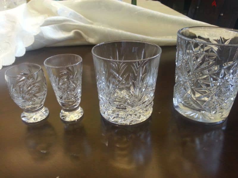 set crystal original cups and bottle 1