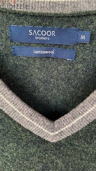 SACOOR BROTHERS Lamb Wool Shirt Size M 2