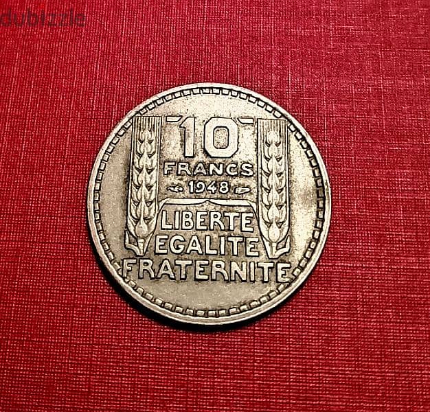 1948 France Turin 10 Francs 1