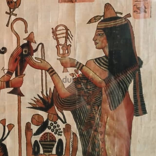 Egyptian Papyrus Painting – ‘The Royal Ceremony’ 77x61 3