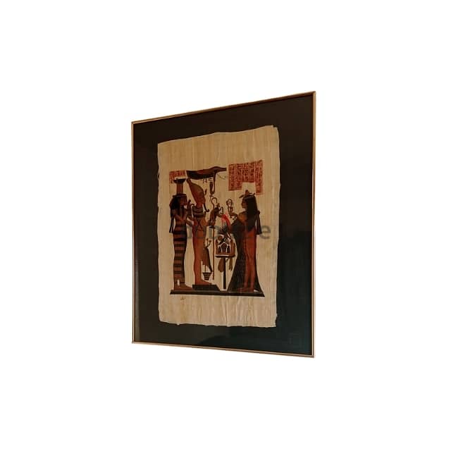 Egyptian Papyrus Painting – ‘The Royal Ceremony’ 77x61 6