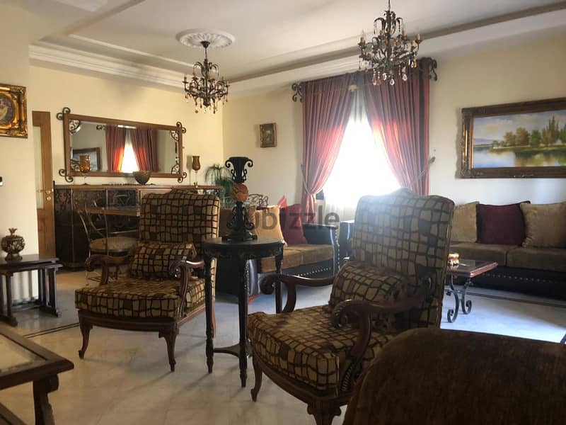 zahle rassieh 185 sqm fully furnished apartment for sale Ref# 5847 1