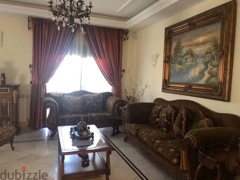 zahle rassieh 185 sqm fully furnished apartment for sale Ref# 5847 7