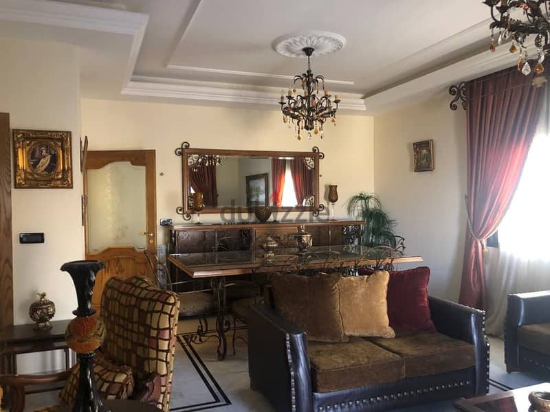 zahle rassieh 185 sqm fully furnished apartment for sale Ref# 5847 8