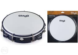 Stagg Tunable Plastic Tambourine With 2 Rows Of Jingles
