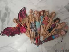 authentic barbies,11 figures in excellent condition