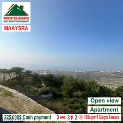 Open view and delux apartment for sale in MAAYSRA!!!