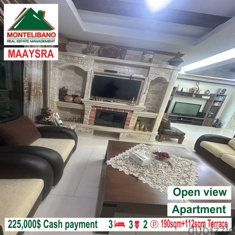 Open view and delux apartment for sale in MAAYSRA!!! 1