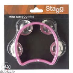 Stagg Mini Tambourine - Pink 0
