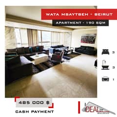 Apartment For sale in Beirut, Wata el Msaytbeh 190 sqm ref#KJ94070