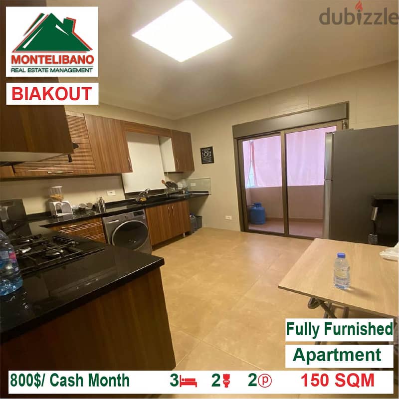 800$/Cash Month!! Apartment for rent in Biakout!! 3