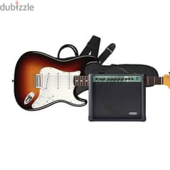 Stagg SES electric guitar full bundle