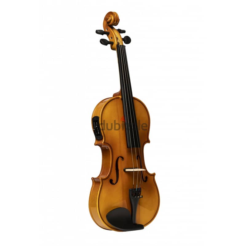 Stagg Full Size Solid Maple Electric Acoustic EF Violin 0