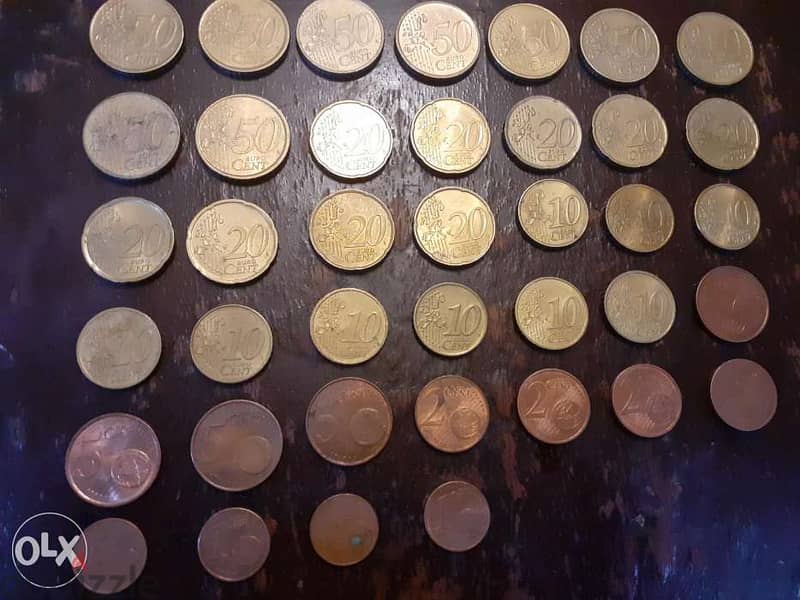 مجموعةانتيك عملات يورو معدنية 0