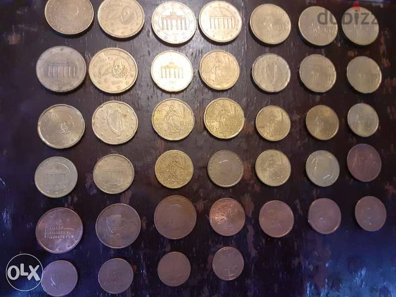 مجموعةانتيك عملات يورو معدنية 1