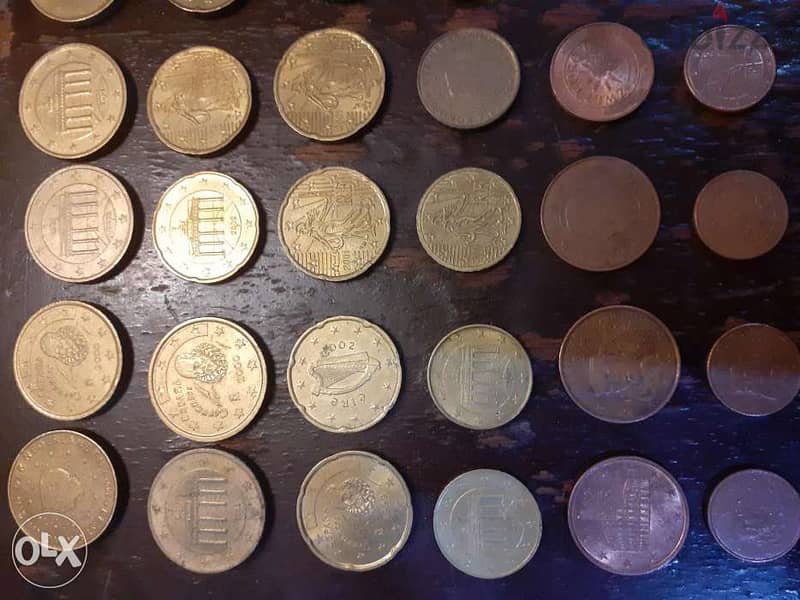 مجموعةانتيك عملات يورو معدنية 5