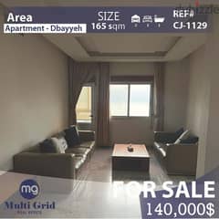 Apartment For Sale in Dbayeh, 165 m2, شقّة للبيع في ضبيّه 0
