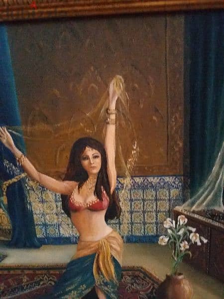 Tableau . Dancer , oil painting . Danseuse 2