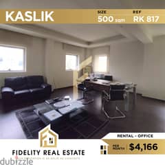 Office for rent in Kaslik RK817