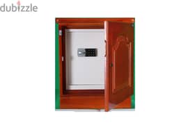 Safe box Treasury Wood Cabinet Digital 45kg خزنة حديد كومود خشب 0