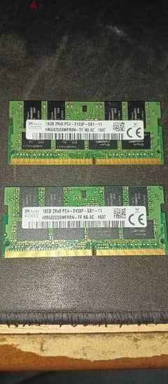 SKhynix DDR4 2x16gb for laptop