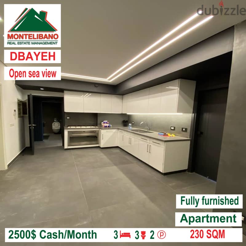 Open view and fully furnished apartment for rent  in DBAYEH!!!! 2