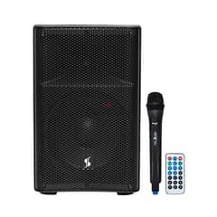 STAGG AS8B Battery Powered Speaker with Wireless Microphone 0